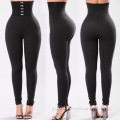 Waist Seamless Sport Yoga Pants 2021 women's black button hip-lifting slim yoga trousers Manufactory